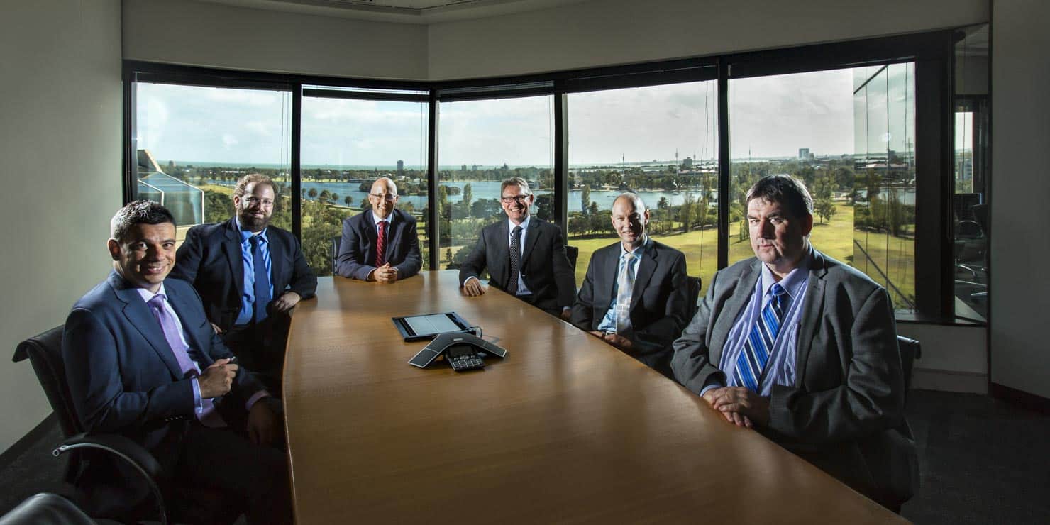 Boardroom group portrait