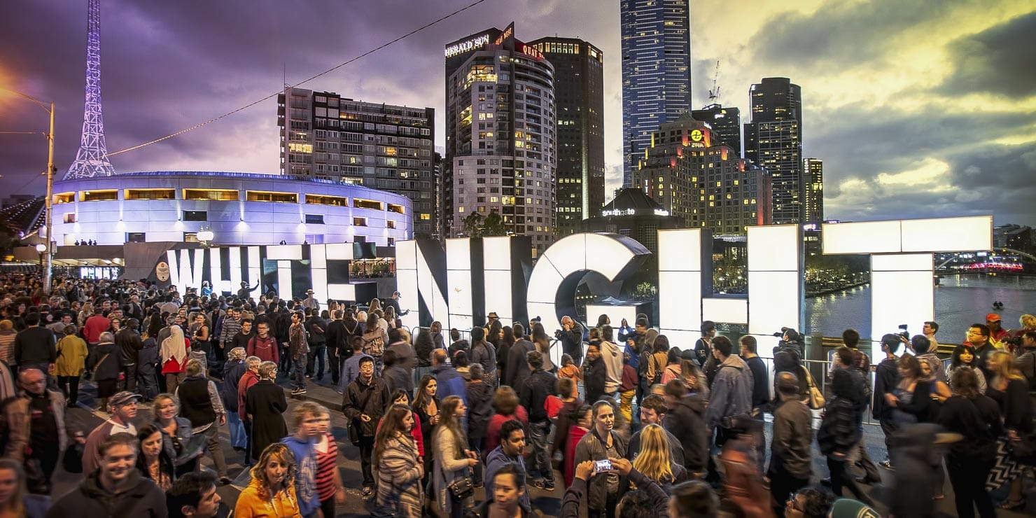 Public Event Photography, White Night Melbourne