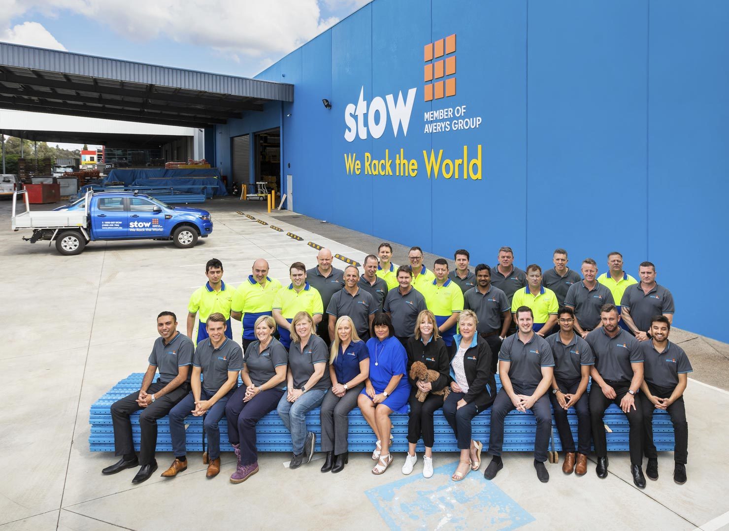 Factory staff group photo